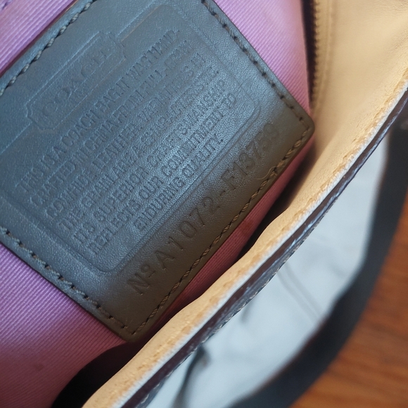 Leather White and Gray Coach Handbag  ( Bag C) - Picture 8 of 8